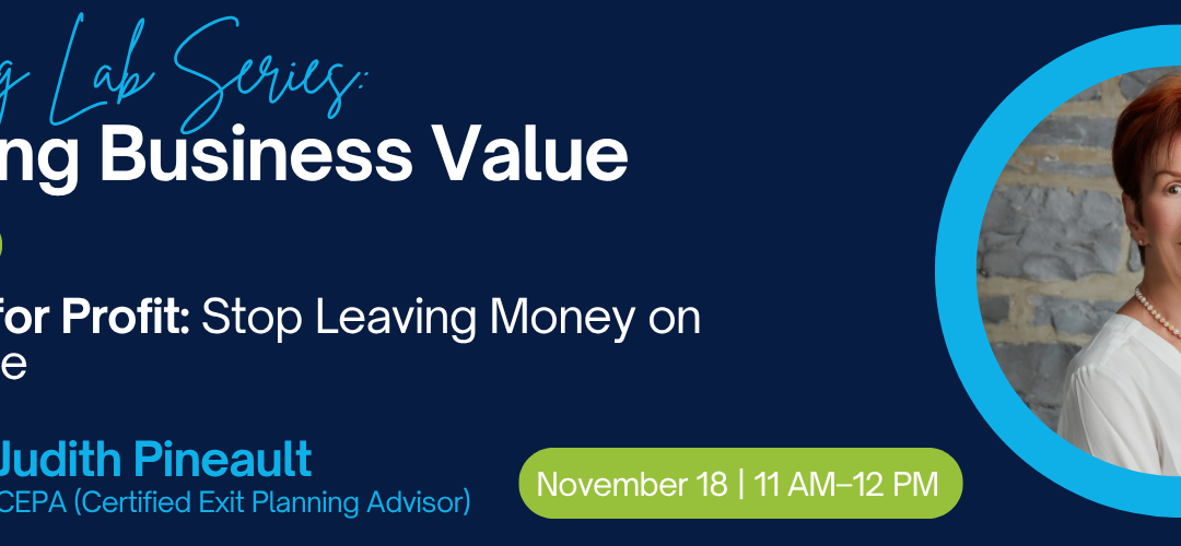 Building Business Value with Judith Pineault: Pricing For Profit